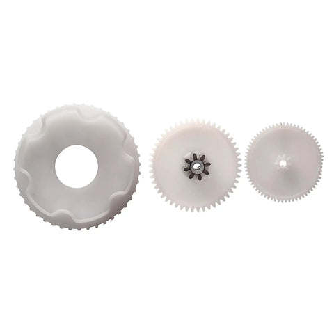 weelye Replacing Gears for RS390 Motor WW-3 WW-4 Gearbox, white plastic gears in varying sizes for children's electric vehicles