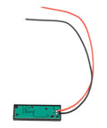 Straight Up Led Battery Voltage Gauge 5V To 21V with red and black wires for voltage checking in lithium cells and EV packs.