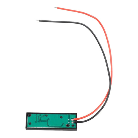 Straight Up Led Battery Voltage Gauge 5V To 21V with red and black wires for voltage checking in lithium cells and EV packs.