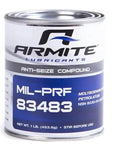Front view of 1 lb can of MIL-PRF-83483E Anti Seize Compound with Molybdenum Disulfide Petrolatum Based Lubricant.