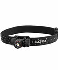 XPH25R USB Rechargeable Dual Power LED Headlamp with Pure Beam Twist Focus 410 Lumens on black adjustable headband