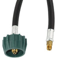 Two Pack 12 Inch Propane Hose Connectors With 1 Quarter Inch Inverted Flare Not NPT For RV Van Or Trailer Regulators Acme Nut Included