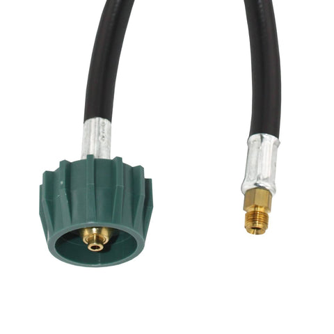 Two Pack 12 Inch Propane Hose Connectors With 1 Quarter Inch Inverted Flare Not NPT For RV Van Or Trailer Regulators Acme Nut Included