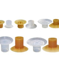 Heavy Duty Silicone Vacuum Suction Cups For Industrial Robot Arms shown in various sizes, suitable for lifting smooth materials.
