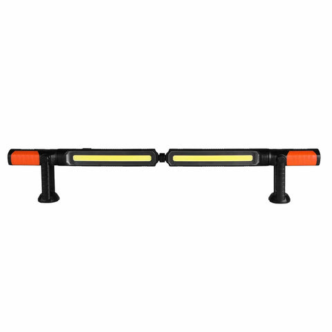 Front view of Cordless Mechanic Work Bar With Magnetic Base, 1450 Lumens Ultra Bright LED Underhood Light, 4400mAh Rechargeable Battery