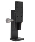Manual Trimming 1 Axis Linear Stage With 10 Micron Resolution For DIY Projects And Pro Grade Precision, front view with scale knob