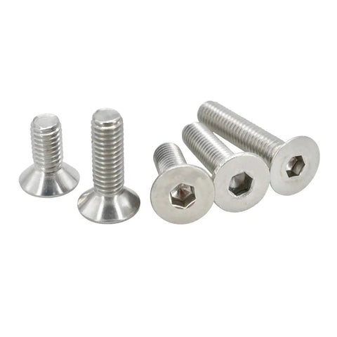 Hexagonal Countersunk Screw Nut Washer Set M2 To M6 Heavy Duty 304 Stainless Hardware Kit For Electronics DIY Projects Home Repairs And Metalworking Built To Handle Tough Jobs With Hex Bolts Nuts Washers And Spacers. 304 stainless countersunk hex screws