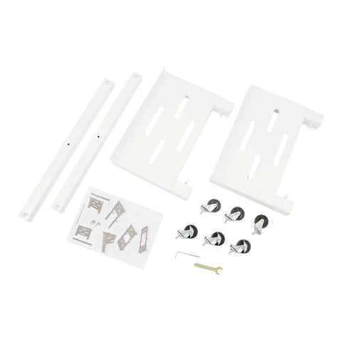 Accessories for Heavy Duty 2000 Lbs Capacity Moving Dolly With 6 Smooth Wheels And 3 Brakes, includes wheels and assembly parts.