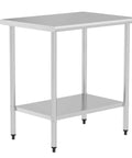 Stainless Steel Work Table For Food Prep And Heavy Duty Kitchen Station 24 By 36 Inches With Adjustable Undershelf Pro Grade