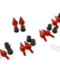 Orange CNC Aluminum Windshield Bolts Screws Nuts Set For Honda CBR 600RR 1000RR Suzuki GSXR 600 750 1000 Yamaha R1 R6 R6S Kawasaki ZX6R ZX9R ZX10R ZX12 High Strength Rust Resistant Motorcycle Hardware Kit