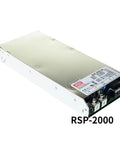 RSP-2000 Series Beast 1920W 24V DC Single Output Embedded Switch Mode Power Supply With 80A Output, Adjustable Current, Remote Sense, On Off Control, Active PFC, Short Circuit Overload Overvoltage Overtemperature Protection, Green Low Profile metal 1U unit