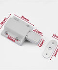 Magnetic Touch Latch Kit 4 Pack For Cabinets And Drawers Invisible Open Door Hardware Low Key Handle Free Cupboard Catch