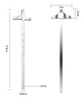 Precision Replacement Circular Saw Fence And Trim Saw Guide 11.8 x 3 x 0.43 inches for accurate woodworking cuts.