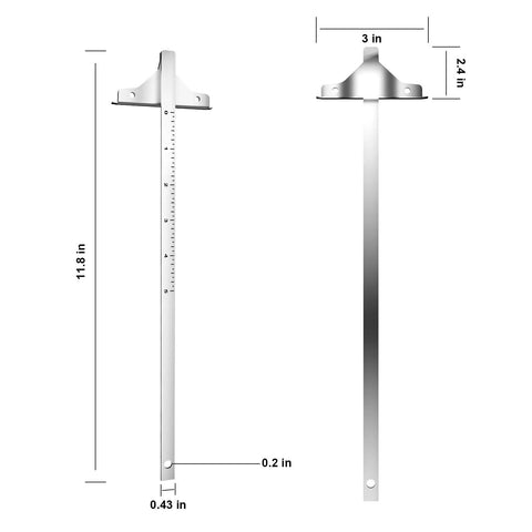 Precision Replacement Circular Saw Fence And Trim Saw Guide 11.8 x 3 x 0.43 inches for accurate woodworking cuts.