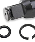 Secure Rock Solid Impact Sockets Fast With Tough Steel Retainer Rings For 38, 12 And 34 Inch Air Wrenches Plus O-Rings To Keep Your Garage Tools Locked In Without Any Slipping Or Losing Parts During Heavy Duty Jobs Today, black metal retainer rings and O-ring on impact socket