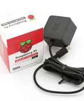 USB C Power Adapter For Pi 4 B With 5.1V 3A Output, 15.3W Fast Supply, 1.5 Meter 18AWG Cable, Black Finish, Reliable Power Brick