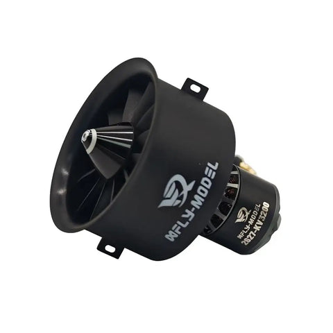 50mm 12 Blade EDF Ducted Fan With 6S 2627 KV3200 Brushless Outrunner Motor For RC Jet Aircraft Upgrade, side view