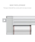 Side view of Beefed Up Electric Linear Actuator 150mm Stroke 5.9 Inch 220 Lb Thrust High Speed 12V with base fixed upgrade
