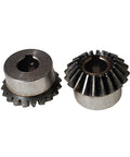 Beefed Up Bevel Gear Set Two Piece Two Module 20 Teeth 14mm Bore Heavy Duty 45 Steel Durable Tapered Bevel Pinions