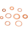 Solid Copper Flat Washers Assorted Set M5 To M14 Including 200 Pcs For Electrical Insulation Stopping Galvanic Corrosion On Aluminum Steel Or Auto Wiring Solar Panels Load Distribution Kit Good For Home Or Garage Use Solid Copper Gear You Gotta Grab, assorted copper washers