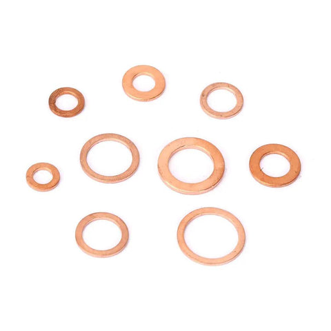 Solid Copper Flat Washers Assorted Set M5 To M14 Including 200 Pcs For Electrical Insulation Stopping Galvanic Corrosion On Aluminum Steel Or Auto Wiring Solar Panels Load Distribution Kit Good For Home Or Garage Use Solid Copper Gear You Gotta Grab, assorted copper washers