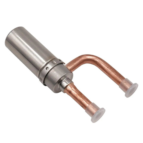 Electronic Expansion Valve DPF Series for Air Conditioning Systems 1.3 to 4.5 DC 12V 5 Wire Solenoid Valve Delivers Precise Fluid and Gas Flow Control for Industrial and Residential HVAC, stainless steel and copper
