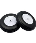Four Pack 2.5 Inch RC Airplane Foam Wheels With Plastic Hubs Durable Light Sponge Tires Easy Install Replacement Parts For RC Planes
