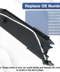 Built Tough No Slam Glove Box Door Damper Struts For Jeep Grand Cherokee And Dodge Durango 2011 To 2020 showing replacement part details.