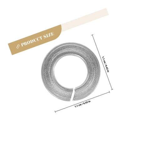 One Hundred Pcs 1/4 Inch Stainless Steel Spring Lock Washers Set For Industrial Fastening And Anti Loosening Applications With 304 Stainless Steel Split Repair Washers Kit Heavy-Duty Jobsite Ready. 1/4 in 304 stainless steel split lock washer, 1.1 cm