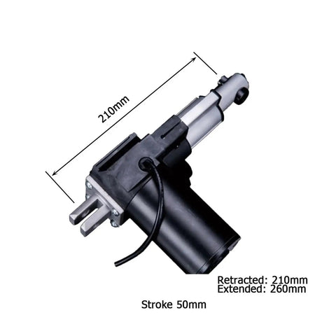 Beefed Up 6000N Linear Electric Actuator With 110-220V Power Supply And Controller 24V 6000N For High Precision Linear Motion 5 Mm Per Second Stroke 500 Mm Travel Durable Industrial Grade, 210mm stroke