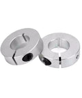 Badass Heavy Duty Aluminum Shaft Collar Open Type Fixed Ring Bearing Limit Sleeve Locking Part Slit Design Boosts Clamping Power For Softer Shafts Industrial Single Split Clamp Ensures Strong Stability Anodized Durability Pros Fixing Precision Stops, split aluminum shaft collar pair