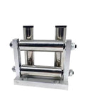 4 Roller Guide Wheel For Wire Rope And Cable Lead Aluminum Rope Roller Guide With Adjustable Range And Fixed Mount QP30 Model Heavy Duty Cable Guide For DIY Projects Rigging And Lead Cables, aluminum