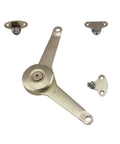 Soft Close Cabinet Lid Stay Hinge For Kitchen Wardrobe Cupboard Door shown with brackets, lightweight version, adjustable tension.