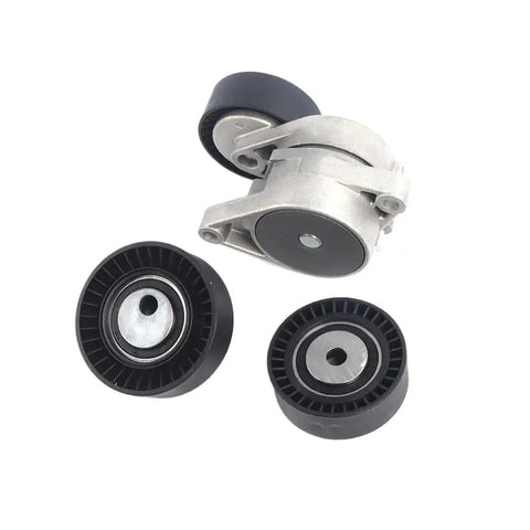 Get Your Engine Piping Sorted With This Snappy 1 Set Serpentine Belt Tensioner Idler Pulley Kit That Slays It On BMW Series 3, 5, X5, M3 And Z4 Models For Rock Solid Performance And Zero Drama In Your Car Life. 3-piece black metal pulleys