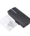 Read-Only Wiegand 26/34 Proximity Card Reader 125KHz Waterproof IP68 with mounting screws, black housing, visible wires
