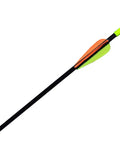 28 Inch Fiberglass Archery Target Arrow with orange and green fletching from 12 Pack For Recurve Bow Practice Arrows Youth Arrows
