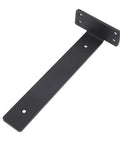Heavy Duty Floating Shelf Brackets Pack, 160-200 Lbs Per Pair, 1.5 Inch Thick Iron L Brackets With Matte Black Finish