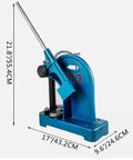 Heavy Duty Ratchet Arbor Press With 3 Ton Capacity And Solid Cast Iron Design tailored for riveting assembly side view.