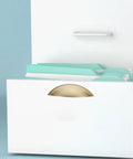 Half Circle Zinc Alloy Door Handles And Drawer Pulls In Dope Brushed Metal Finish Set Of Four Easy Install Cabinet Hardware Drawer