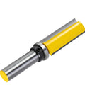 Top Bearing Flush Trim Router Bit For Woodworking Pro Grade Cut Industrial Grade Straight Flute Built Tough Heavy Duty Performance For Electric Routers And Engraving Machines, yellow carbide bit
