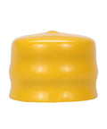 Yellow hub cap from 3/4 Inch By 1-3/8 Inch Flange Ball Bearings Kit For Lawn Mower Front Wheel With E Clips Washers And Hub Caps