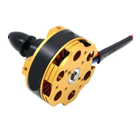 BE4108 Brushless Drone Motor 380KV 580KV 720KV for Multi Rotor UAVs with gold casing, side view