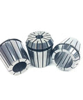 Rock Solid 35Pc ER40 Chuck Collet Set For CNC Lathes Covers 1mm To 32mm Sizes, high-grade steel collets for precision machining.