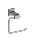 European Style Stainless Steel Toilet Paper Holder Wall Mount Single Post For Modern Bathrooms Dope Sleek Look Durable Brushed Finish With Clean Open Square Design