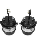 Two air brake chambers, 3-inch long-stroke, black, compatible with BTS-3030LS-WCR