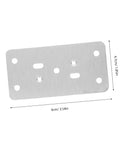 Cabinet Hinge Repair Plate For Easy DIY Door Fixes Quick Install Plate For Cabinet Doors Safe Rounded Edges 9x4.7cm