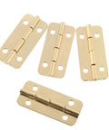 Top Shelf 10 Pack Gold Decorative Cabinet Hinges 37 X 17 Mm Slick Vintage Hardware For Jewelry Boxes Wooden Presents Tool Drawers And Kitchen Cupboards Comes Ready With Mounting Screws For Zero Drama Assembly.
