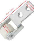 Nylon Directional Guide Wheel Two Pack For Sliding Doors And Furniture Cabinets, with iron shell and PP wheel, side view