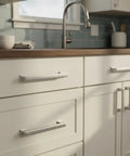 10 Pack Brushed Satin Nickel Cabinet Pulls 3 Inch Hole Center Solid Kitchen Cabinet Handles For Cabinets And Drawers AL3071SN
