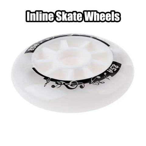 Inline Skate Wheels 90mm 110mm 85A For Indoor Outdoor Use Roller Hockey Rinks 4 Pack With High Speed Bearings Shock Absorption Great Grip